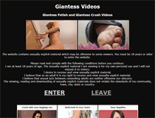 Tablet Screenshot of giantess-videos.com